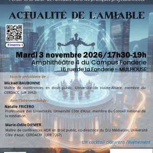 Actualité de l&rsquo;amiable