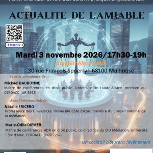 Actualité de l&rsquo;amiable
