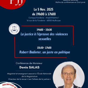 Rencontres PJJ, Conférence de Denis Salas